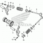 CRF50F AC Распределительный вал и клапана