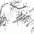 NC750XD AC Обтекатель средняя часть