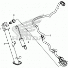 CB500FA Подножка