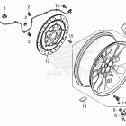 GL1800DA 2AC Переднее колесо