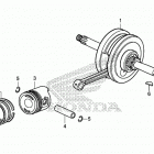 CRF50F AC Коленчатый вал и поршни