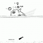 CRF450R AC Крышка головки цилиндров