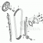 CRF450R AC Цепь ГРМ и натяжитель