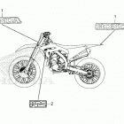 CRF450R AC Наклейки