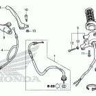 CRF50F AC Рычаги,тросы и рулевые переключатели