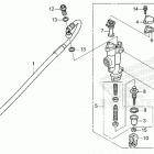 CRF450R AC Задний тормозной цилиндр