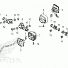 CT125A AC Задний фонарь