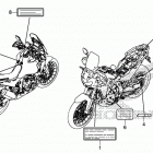 CRF1100D 2AC Лейбл предостережения