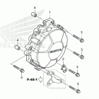 CBR600RR 6A Крышка генератора