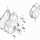 CRF300LR AC Крышка картера левая