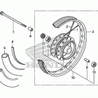 CRF50F AC Переднее колесо