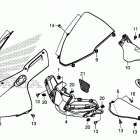 CBR1000SP 2AC Верхний обтекатель