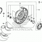 VT750CS AC Заднее колесо 2