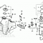 CRF450RX AC Топливный бак