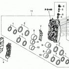 GL1800BD 2AC Передний тормоз правый