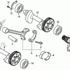 NC750X AC Коленчатый вал и поршни
