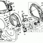 CRF450L AC Крышка картера правая