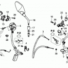 CB650RA Рычаги,тросы и рулевые переключатели