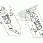 VT750C2B A Rear shock absorber (2)