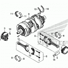 GL1800BD 2AC Коленчатый вал и поршни