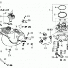 CRF450L AC Топливный бак
