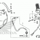 CRF50F Рычаги,тросы и рулевые переключатели