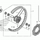 CRF250L AC Переднее колесо