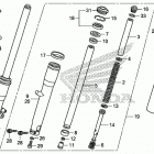 VT750C2B A Передняя вилка