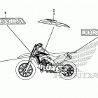 CRF110F Наклейки