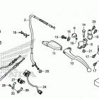 CRF250L AC Рычаги,тросы и рулевые переключатели