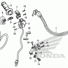 CRF110F A Рычаги,тросы и рулевые переключатели