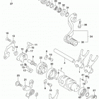 DR,Z400S,SM Механизм  переключения передач