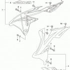 RM,Z250 Кожух радиатора