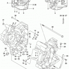 DL650A,XA Картер двигателя