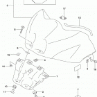 GSX,R1000 Fuel tank front cover (gsx-r1000ra)