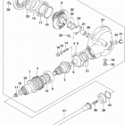 VL800 Propeller shaft  /  final drive gear