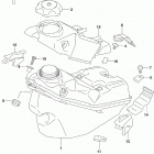 RM,Z450 Топливный бак