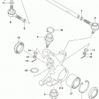 LT,A500X Рулевая ,поворотный кулак