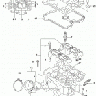 DL650A,XA Головка цилиндров (задняя)