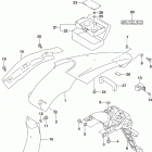 DR,Z400S,SM Rear fender (dr-z400sm)
