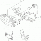LT,A400F 2020 Задний фонарь