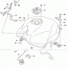 GSX250R,RA Топливный бак