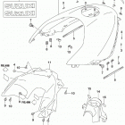 GSX,S1000SA,KATANA 2020 Fuel tank cover (e33)
