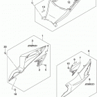 GSX,R750 Обтекатель рамы