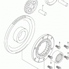 LT,A500X Муфта стартера