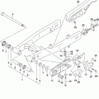 DR,Z125,L Rear swingingarm (dr-z125lm0 e28)