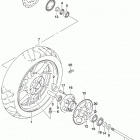 GSX250R,RA Переднее колесо