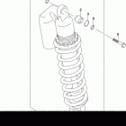 DR,Z400S,SM Rear shock absorber (dr-z400s)