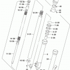 DR650SE Передняя вилка