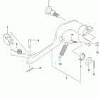 DR,Z400S,SM Педаль тормоза